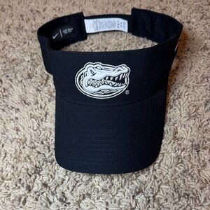 Nike Black Visor with Embroidered Florida Gator Logo